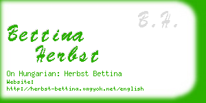 bettina herbst business card